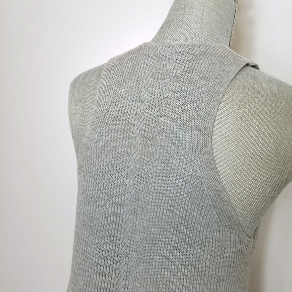 Athleta Grey Ribbed Racerback Tank - Picture 4 of 5